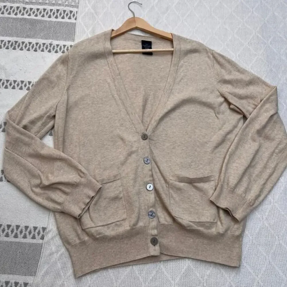 Faded Glory Cardigan Y2K Normcore Grandpacore Academia Heritage Cotton Pocket XL - Picture 1 of 8